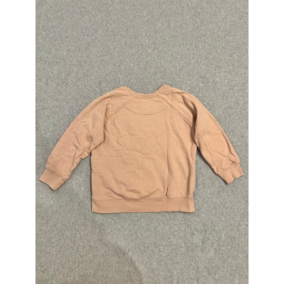Soft Gallery Chaz Sweatshirt Kids 6Y Sequin Embroidered Flamingo Pullover Peach - Picture 2 of 16